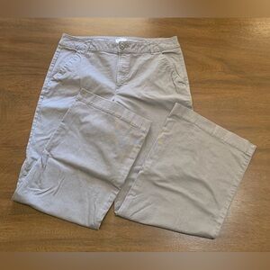 Loft Outlet Wide Leg Chinos, Size 14